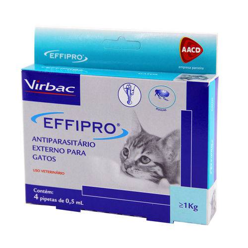 Combo Effipro Gatos Virbac Antipulgas (Leve 4 Pague 3)