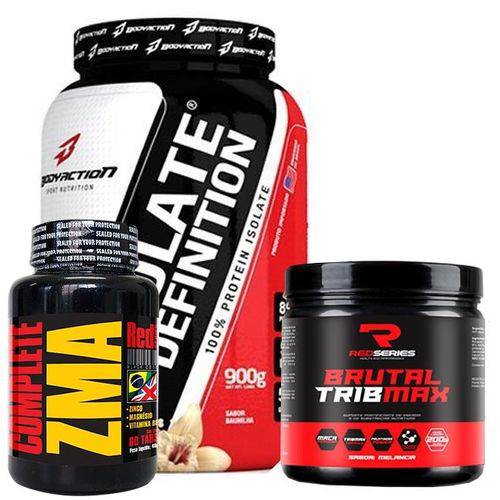Combo - Isolate Definition 900g + Zma 60 Tabs + Brutal Tribmax 200g - Body Action