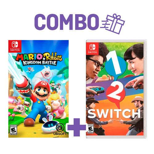 Combo Mario + Rabbids: Kingdom Battle + 1 - 2 - Switch