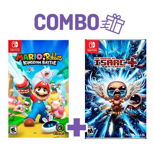 Combo Mario + Rabbids: Kingdom Battle + The Binding Of Isaac: Afterbirth+ - Switch