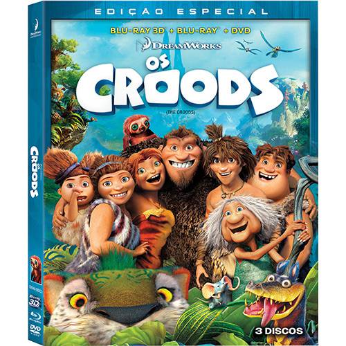 Combo - os Croods (Blu-ray 3D + Blu-ray + DVD)