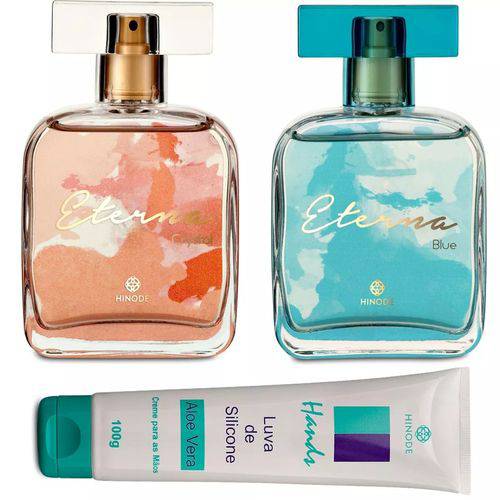 Combo Perfumes de Mulher 2 + Luva Silicone Hidratante Mãos Protegidas