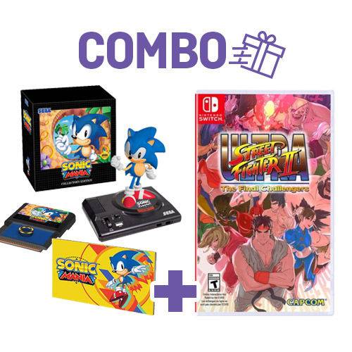 Combo Sonic Mania Collector'S Edition + Ultra Street Fighter Ii: The Final Challengers - Switch