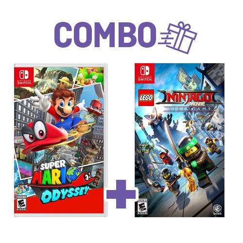 Combo Super Mario Odyssey + LEGO Ninjago Movie Video Games - Switch