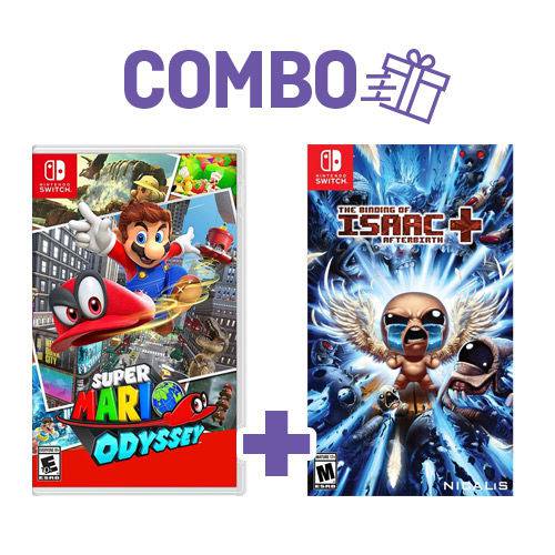 Combo Super Mario Odyssey + The Binding Of Isaac: Afterbirth+ - Switch