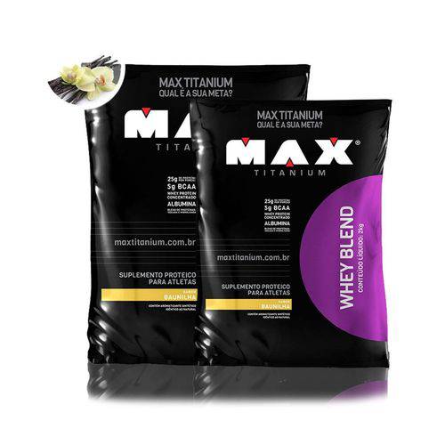 Combo Whey Blend 2kg Max Titanium - Max Titanium