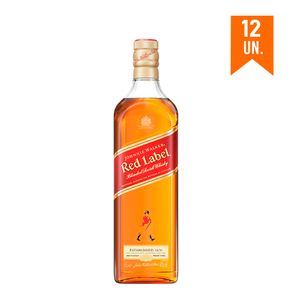 COMBO WHISKY JOHNNIE WALKER Red Label 750ml -12 Unidades