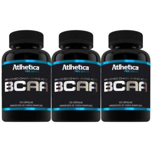 Combo 3x Bcaa Pro Series 120 Caps Cada - Atlhetica Nutrition