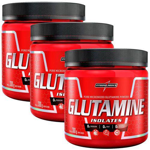Combo 3x Glutamine Isolates - 300g - Integralmédica Powder