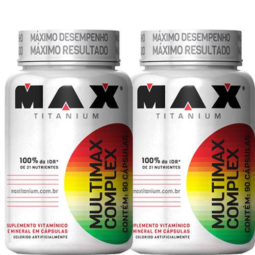 Combo 2x Multimax Complex - 90 Cápsulas Cada - Max Titanium