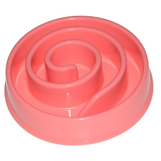 Comedouro Espiral Rosa - Pet Brink