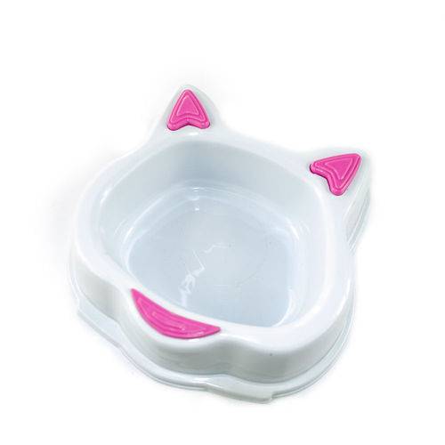 Comedouro Facecat Plast Pet Rosa 130ml