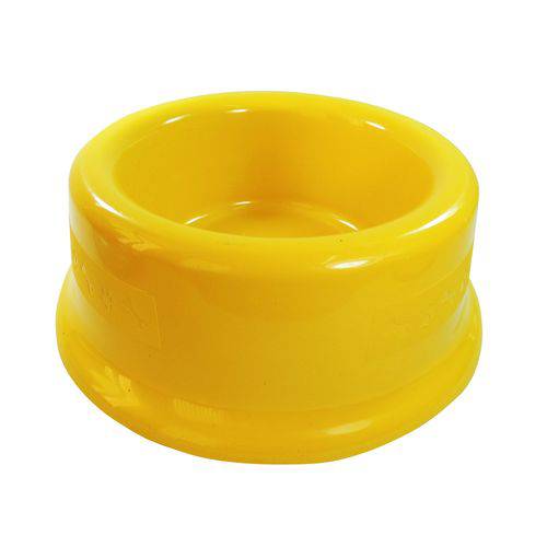 Comedouro Furacão Pet Plástico Amarelo - 600ml