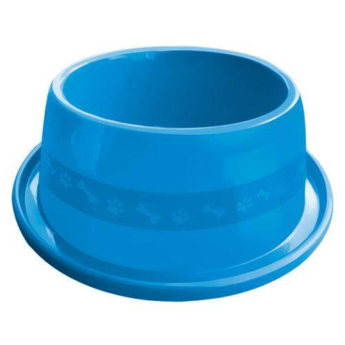 Comedouro Plástico Furacão Pet Antiformiga N°4 1900ml - Azul