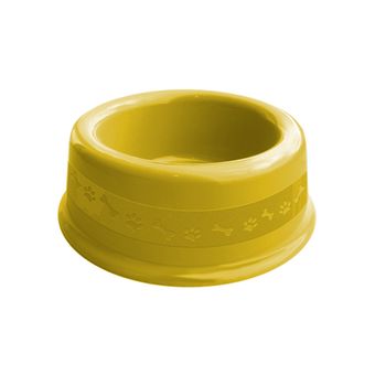 Comedouro Plástico Furacão Pet Nº2 600ml - Amarelo