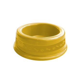 Comedouro Plástico Furacão Pet Nº1 350ml - Amarelo