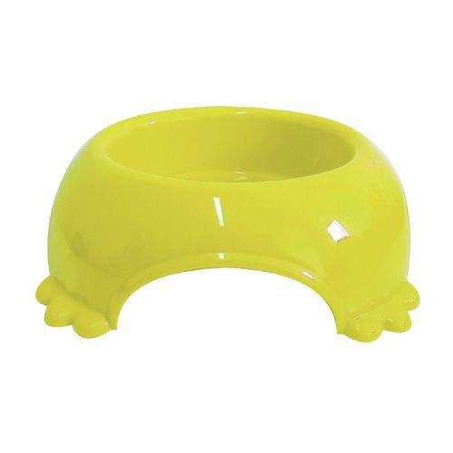 Comedouro Plástico Furacão Pet Pequeno - 290 Ml - Amarelo