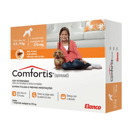 Comfortis Anti-pulgas - 4,5 a 9kg - 1 Comprimido