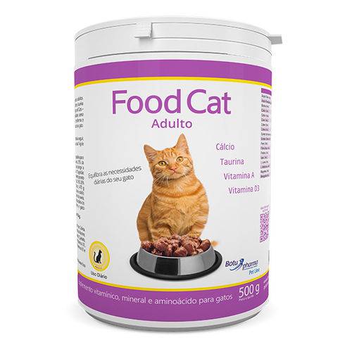 Complemento Alimentar Gatos Adultos Food Cat 500g