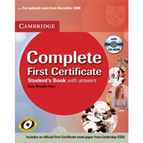 Complete First Certificate - Student's Book With Answers And Cd-rom - Cambridge University Press - Elt
