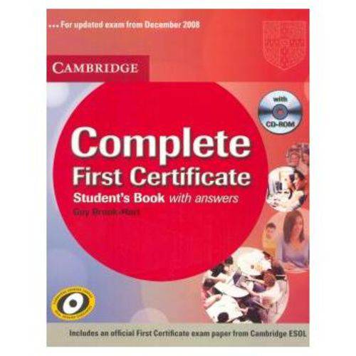 Complete First Certificate - Student's Book With Answers And CD-ROM - 2ª Ed.