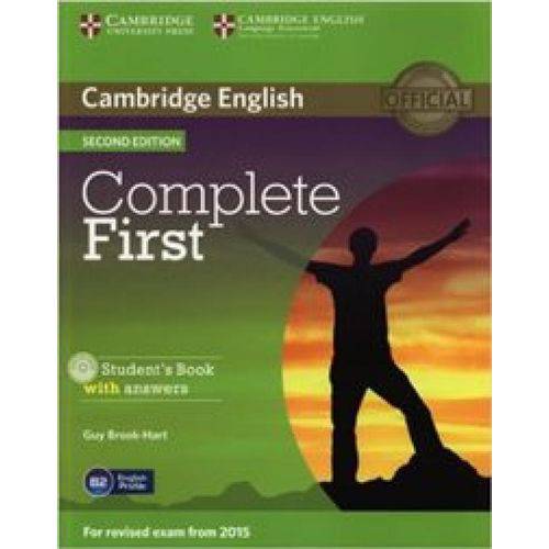 Complete First - Student's Book With Answers - With Cd-rom - Second Edition - Cambridge University Press - Elt
