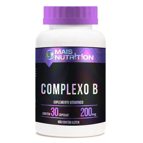 Complexo B 200mg 30 Capsulas Mais Nutrition