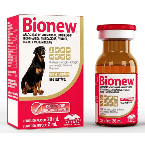 Complexo Vitamínico Vetnil Bionew para Cães e Gatos 20ml