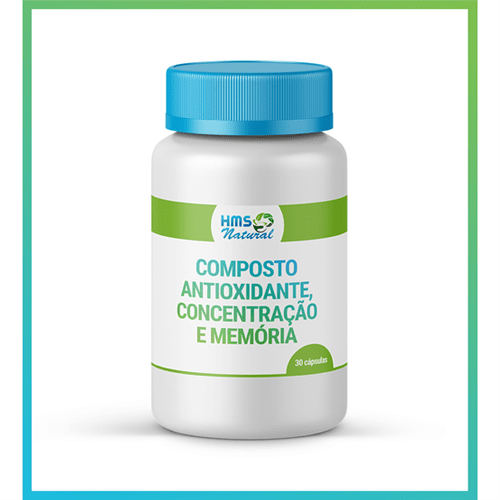 Composto Antioxidante, Concentração e Memória Cápsulas 30 Cápsulas