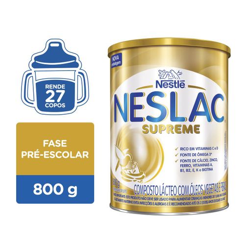 Composto Lácteo Nestlé Neslac Supreme Lata 800g