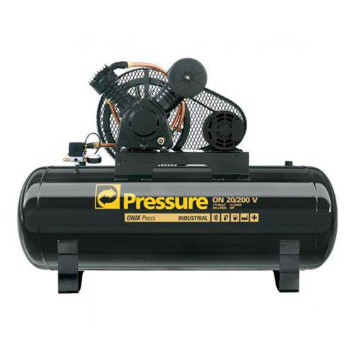 Compressor Ar 20pcm 200l 5hp Trifásico Pressure Onix