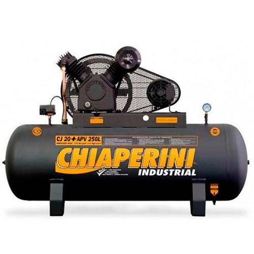 Compressor Chiaperini Cj20+Apv 250lts 175psi/12.3bar 5cv 220/380v Trifásico