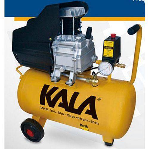 Compressor de Ar 1,5hp 20lts 60hz 3200rpm 220v - Kala