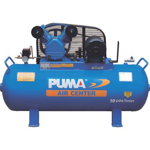 Compressor de Ar 10 Pes 100 Litros 2cv Mono 127/220v Puma Brasil PB10/100H