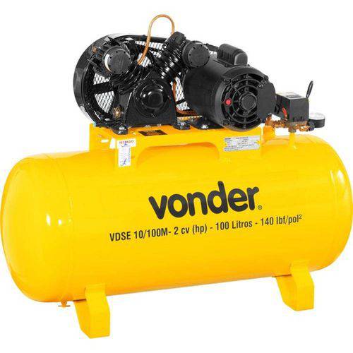Compressor de Ar Baixa Pressão 10 Pés Monofásico - VDSE 10/100M - Vonder