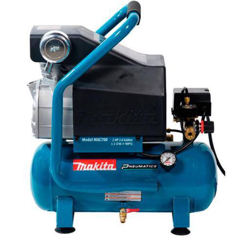 Compressor de Ar Baixa Pressão 130 Psi com 9,8 Litros Monofásico - Mac700 - Makita (220v)