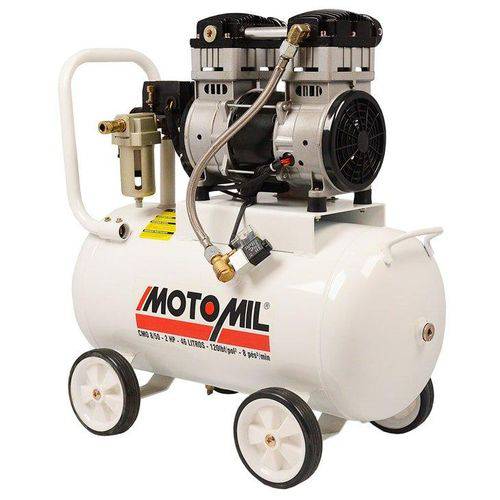 Compressor de Ar Odontológico Motomil, 2HP, 46 Litros, CMO-8/50