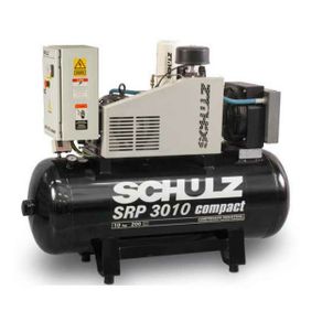 Compressor de Ar Parafuso 10HP SRP3010 Compact II TRIF 7,5bar - Schulz 220V