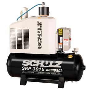 Compressor de Ar Parafuso 15 HP - 200 Litros SRP 3015 Schulz