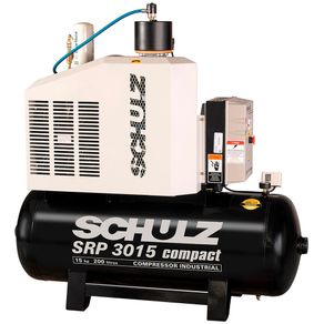Compressor de Ar Parafuso 15HP SRP3015E III 9 Bar - Schulz 220V