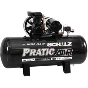 Compressor de Ar - Pratic Air CSL 20/200 - 220/380V Trifásico - Schulz