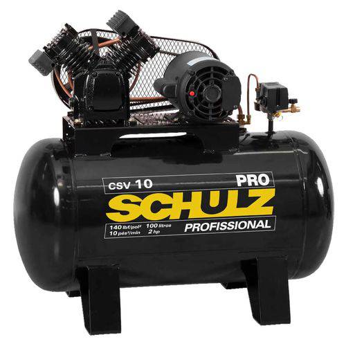 Compressor de Ar Pro Csv 10/100l 2cv Mono 220 Schulz