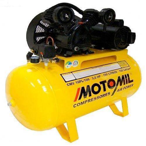 Compressor de Ar Prof. Cmv 10pl/100 Mono Bivolt Motomil-220v