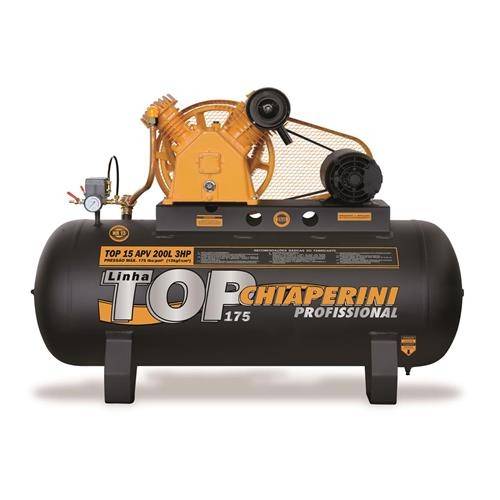 Compressor de Ar Top 15 Apv 200 Litros 3hp Trifásico - Chiaperini