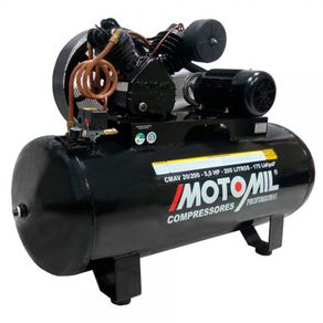 Compressor de Ar Trifásico 220/380V Alta Pressão - MOTOMIL-CMAV20/200
