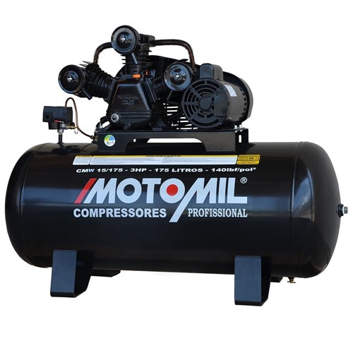 Compressor de Ar Trifásico Motomil CMW 15/175 3HP