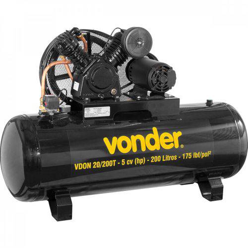 Compressor de Ar Vdon 20/200T Trifásico/380 V Vonder 220V
