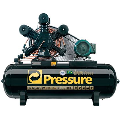 Compressor de Pistão Industrial Pressure 60 Pés 425 Litros - Trifásico Ônix ON60425WTF