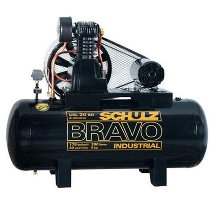 Compressor de Ar Schulz Bravo CSL15BR/200L 110/220V Mono 921.7948-0