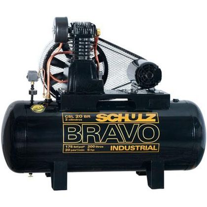 Compressor de Ar Schulz Bravo CSL15BR/200L 110/220V Mono 921.7948-0